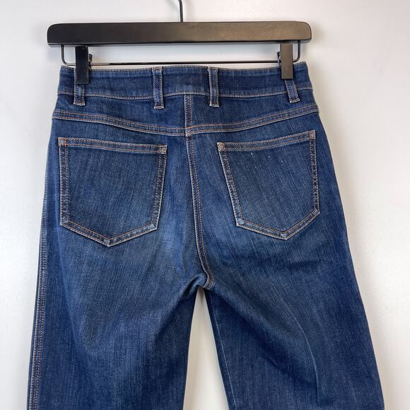 Escada Womens 32 (27 US) Straight Leg Low Rise 31” Stretch Jeans - Picture 5 of 11